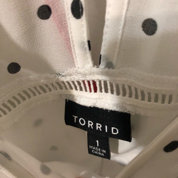 Torrid black and white polka dot dress - Picture 3 of 4